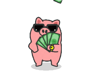 money pig sticker by jkopay - find share on giphy - fk partners